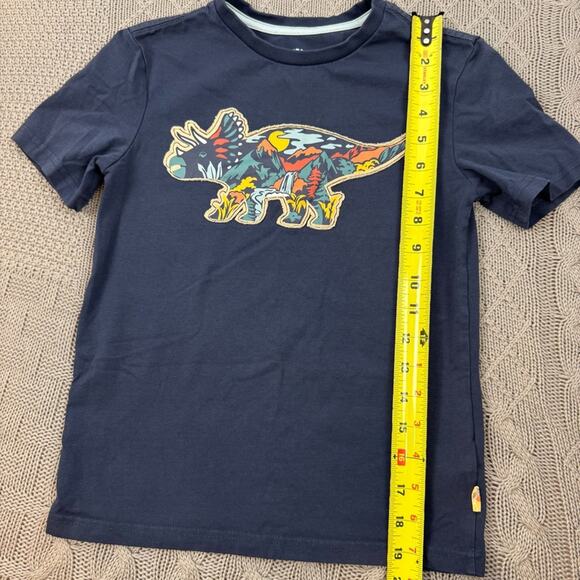 C & C California Kids Collection Blue Short Sleeve Tee with Dinosaur Graphic 7/8 - Picture 5 of 11
